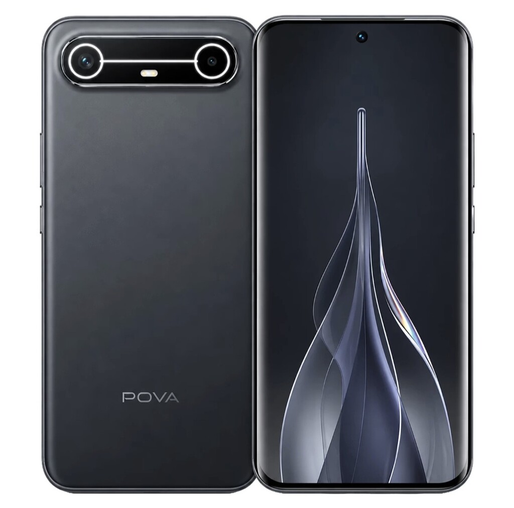 Smartphone TECNO Pova Slim 5G KM9 256GB 8GB RAM Dual SIM Pantalla 6.78" - Negro (Anatel) y Blanco.